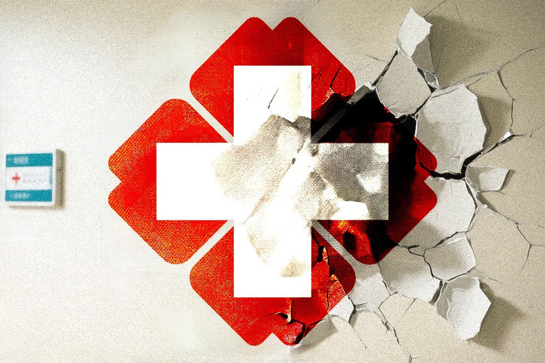 During the 2000s and early 2010s, hospitals could rely on rising revenue to cover their debts. However, a series of cost-cutting medical reforms, have significantly eroded hospitals’ income base. Photo: AI generated