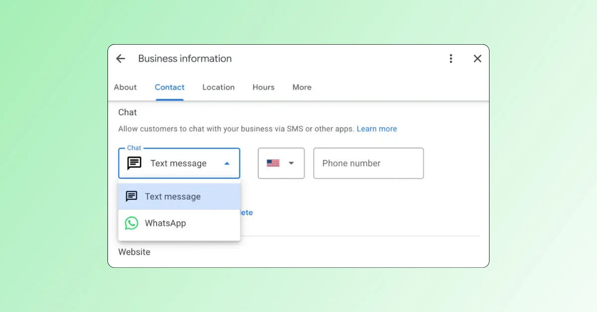  Google Business Profile Adds WhatsApp and SMS Integration Features