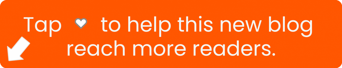 Tap heart to help this new blog reach new readers
