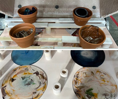 examples of  showing movement in glass