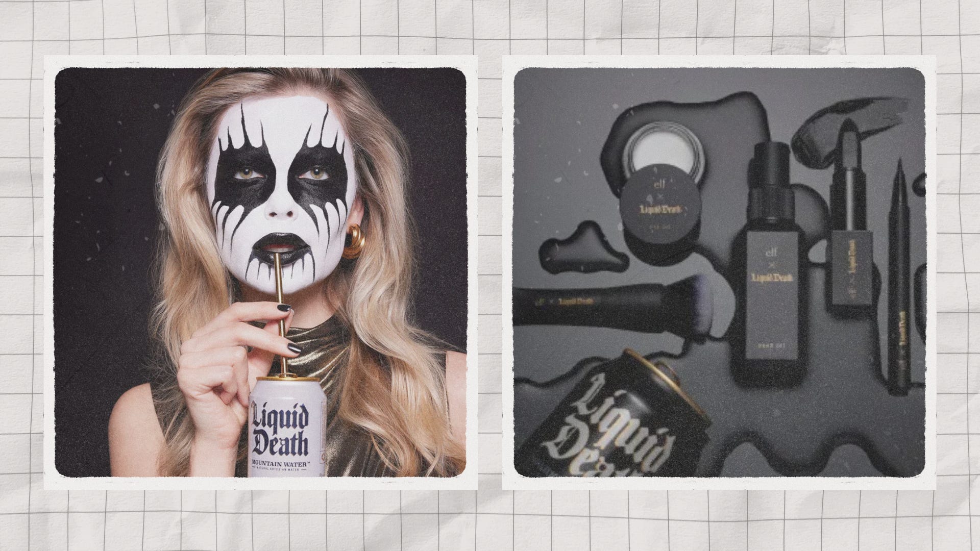 peso placenta liquido e utero E.l.f. x Liquid Death Release Heavy Metal Makeup Collection: Details main image 0