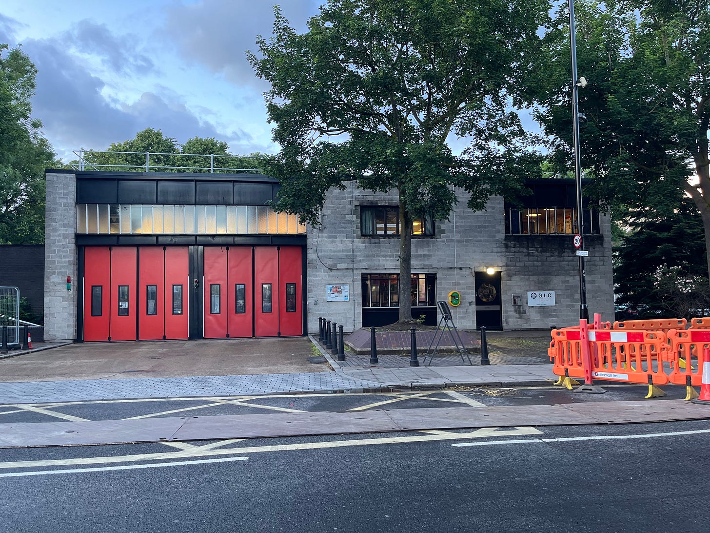 A modern London fire station A modern London fire station