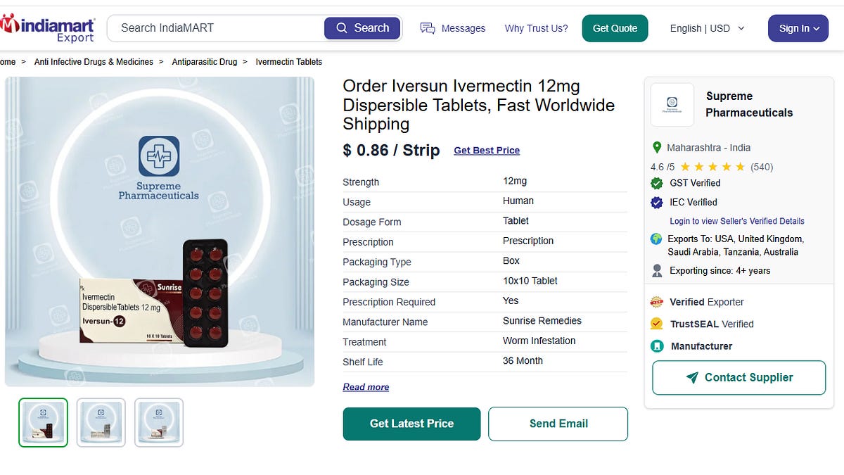 Ivermectin for 10 Cents