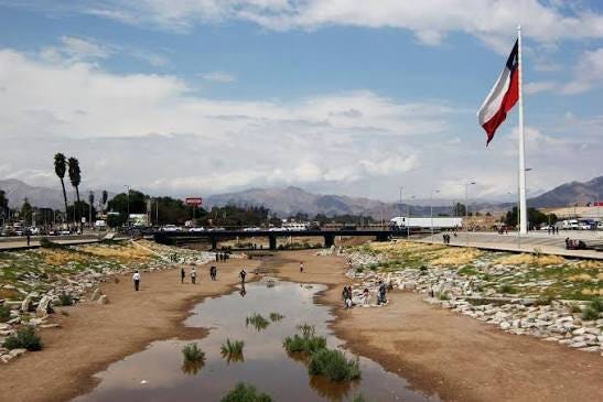 Cauce del río Copiapó en 2023.