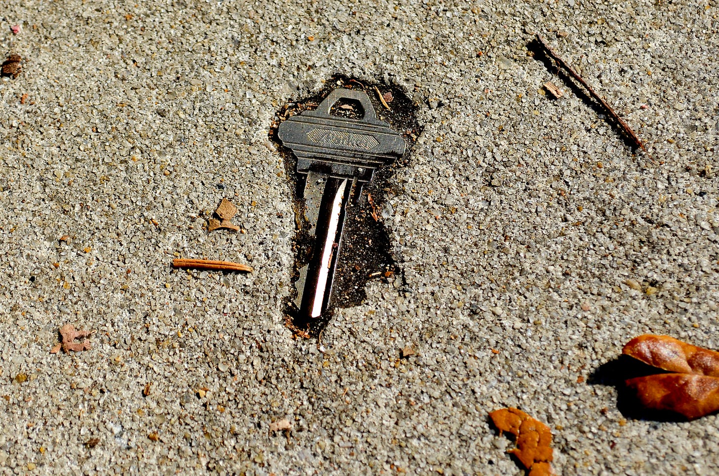 A key in the cement.