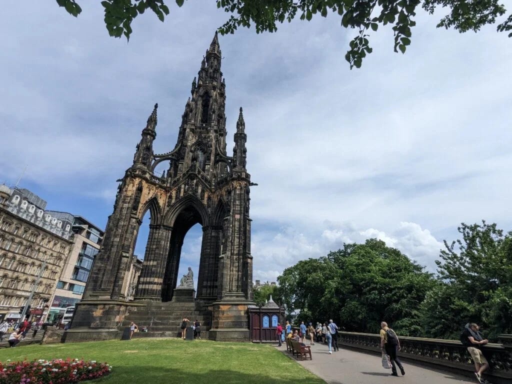 The Scott Monument in Edinburgh