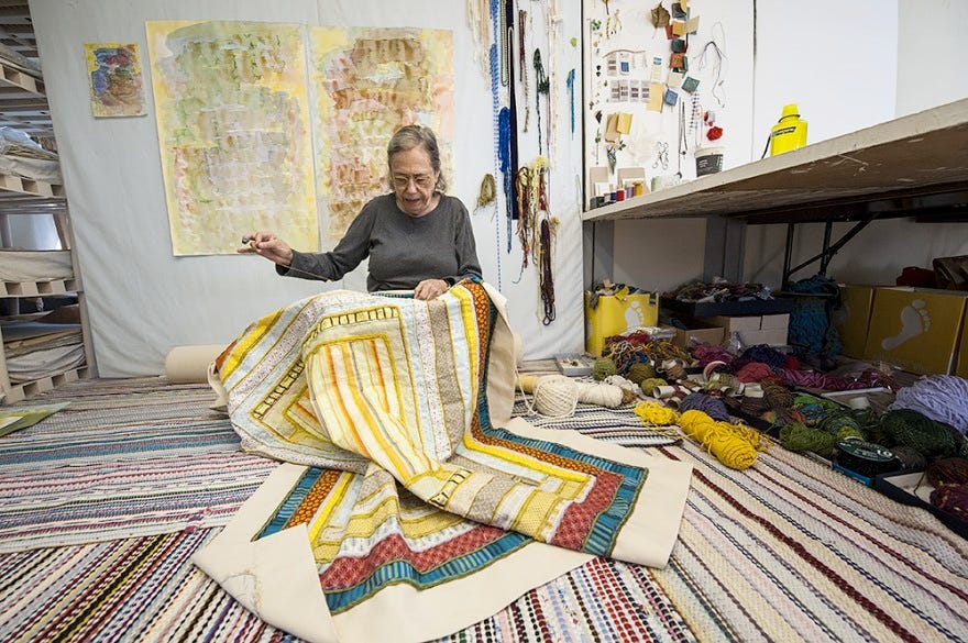 _blank on Twitter: "Colette Stuebe Bangert creates both computer-generated  and traditional artworks. Some of her works were made with her husband, who  was a mathematician and computer programmer. She started creating  algorithmic