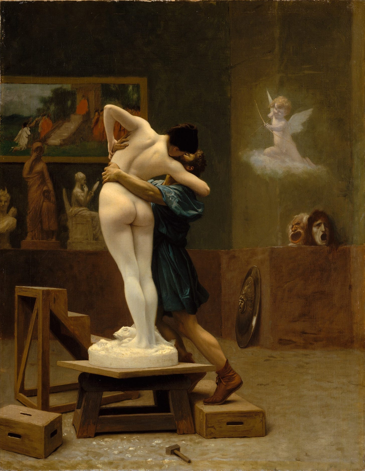 File:Jean-Léon Gérôme, Pygmalion and Galatea, ca. 1890.jpg - Wikipedia