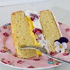 Citrus Curd and Raspberry Cream Cake