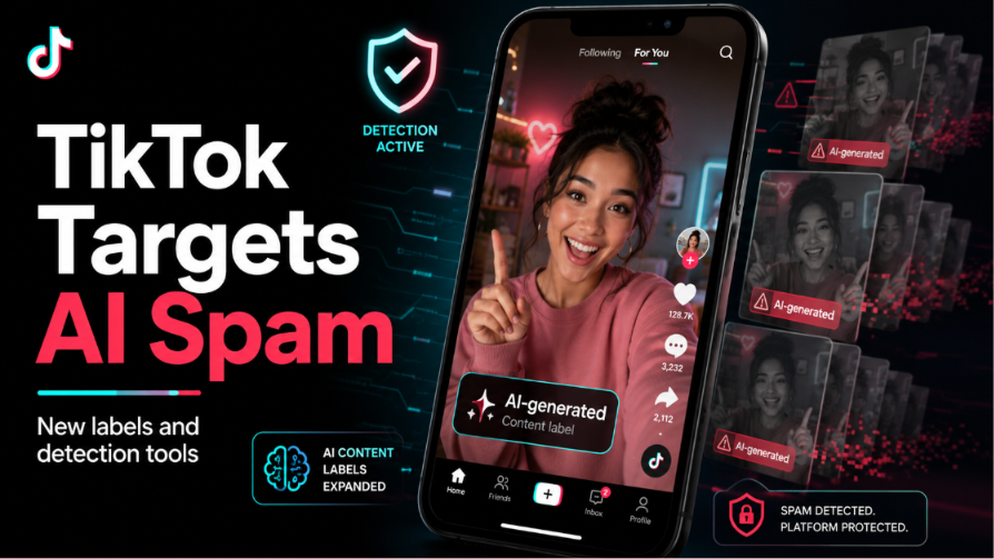 TikTok Tests AI to Identify SPAM and Adds More Labels to Content