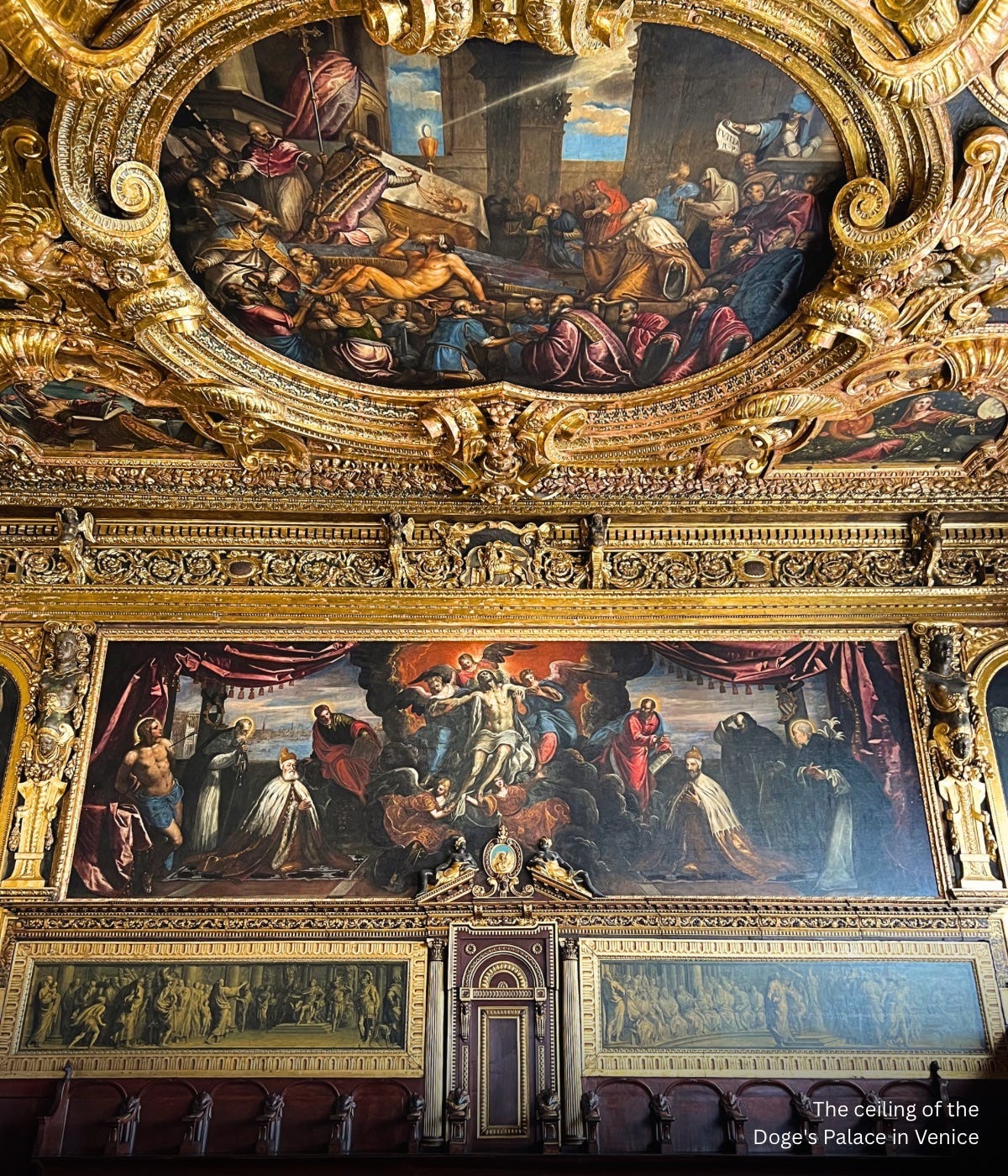 Venice’s doge palace ceiling