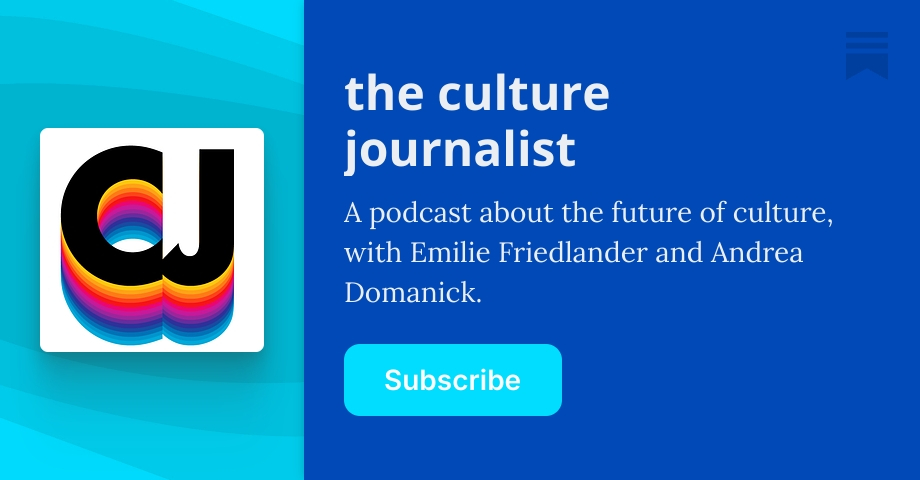 the culture journalist  | Emilie Friedlander | Substack