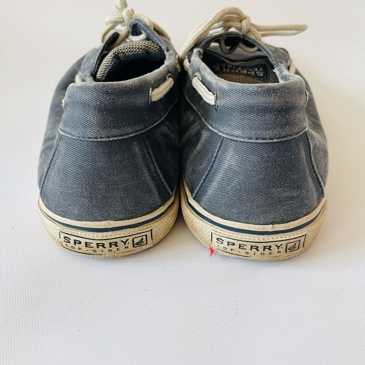 Sperry Top Sider Boat Shoes Men's Size 11.5 M Canvas Blue Slip on | eBay