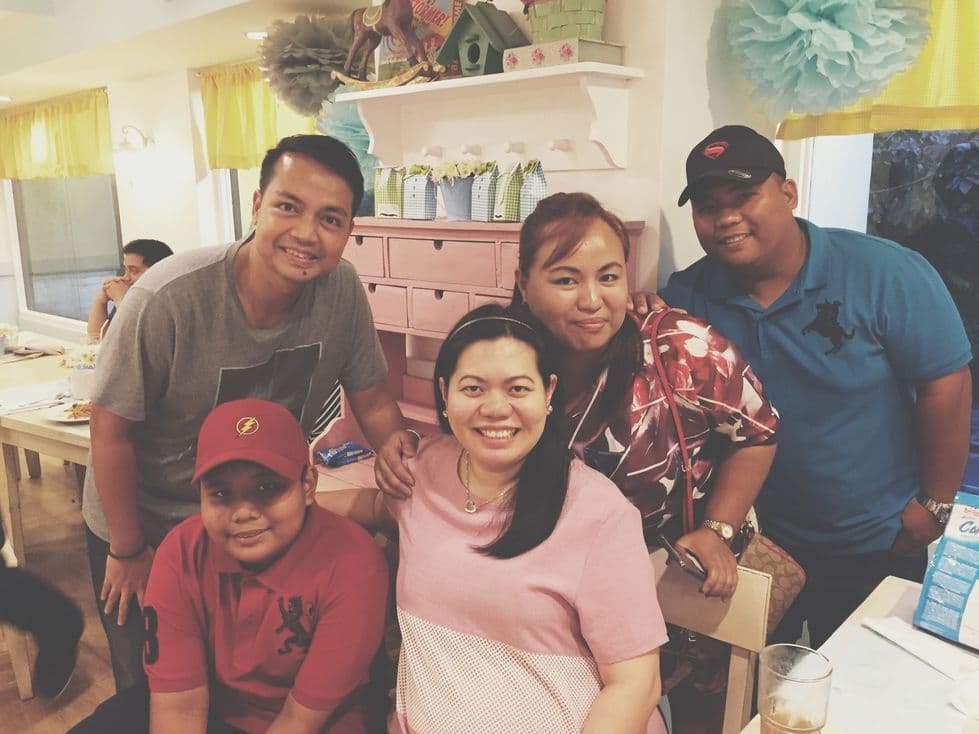 Photo with my cousin and his family during our Stacy’s BGC baby shower
