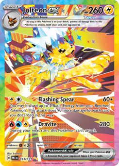 Jolteon ex — Prismatic Evolutions, 153/131