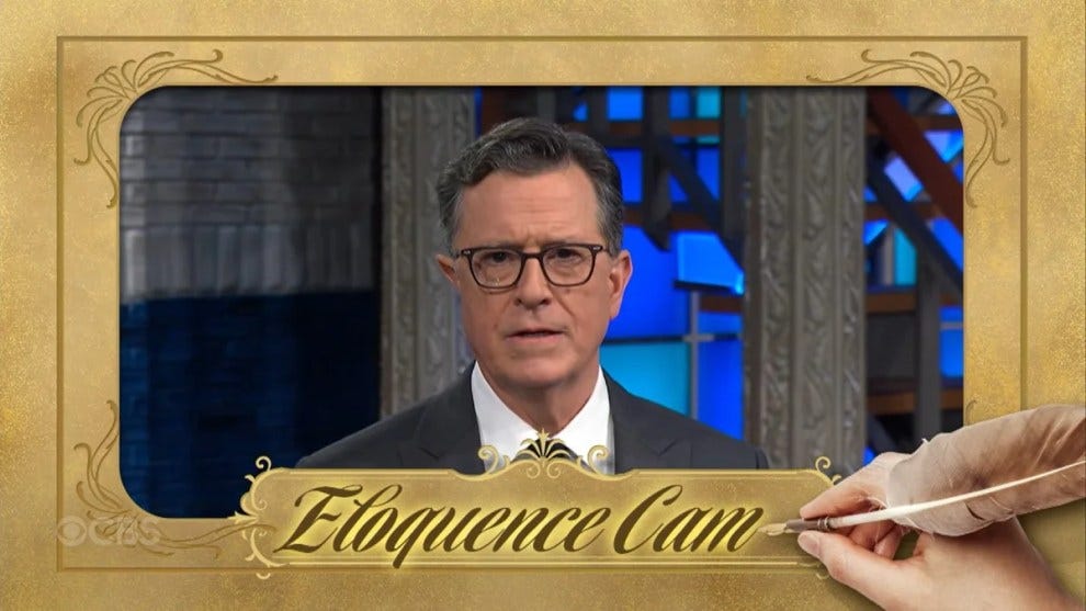 Colbert Slams Trump for Celebrating His Cancellation