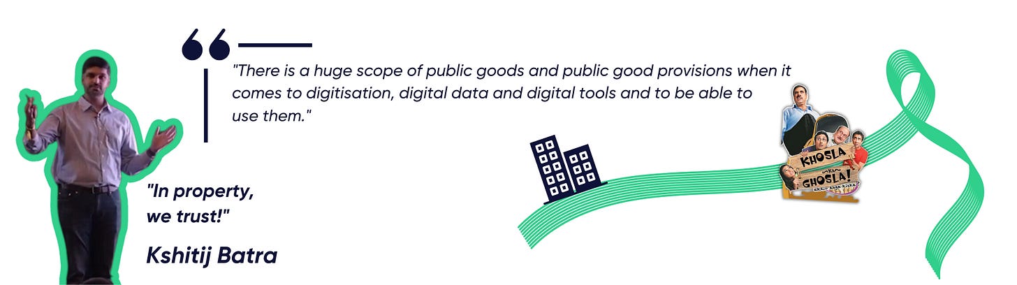 Kshitij Batra, talking at the Summit, about how there is a huge scope of public goods and public good provisions when it comes to digitisation, digital data and digital tools and being able to use them