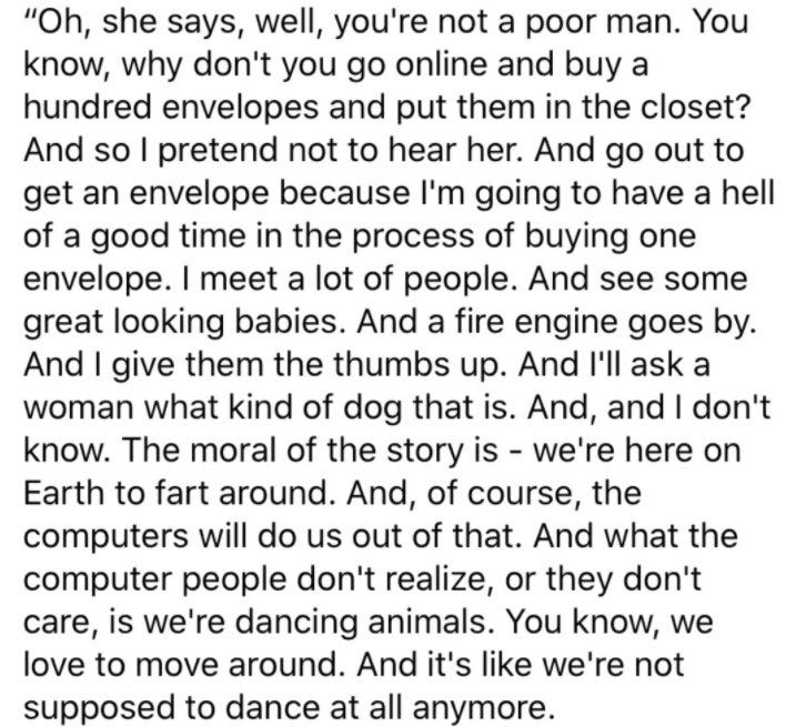 the really funny thing is that i like to use the computer in exactly the same way vonnegut liked to buy stamps the really funny thing is that i like to use the computer in exactly the same way vonnegut liked to buy stamps