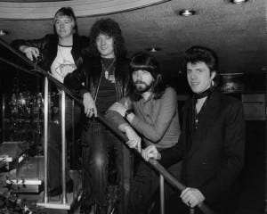 Sweet, 1978 (Brian Connolly, Steve Priest, Andy Scott, Mick Tucker) (uncredited photo) Sweet, 1978 (Brian Connolly, Steve Priest, Andy Scott, Mick Tucker) (uncredited photo)