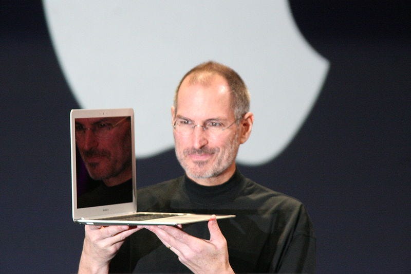 File:Steve Jobs with MacBook Air.jpg File:Steve Jobs with MacBook Air.jpg