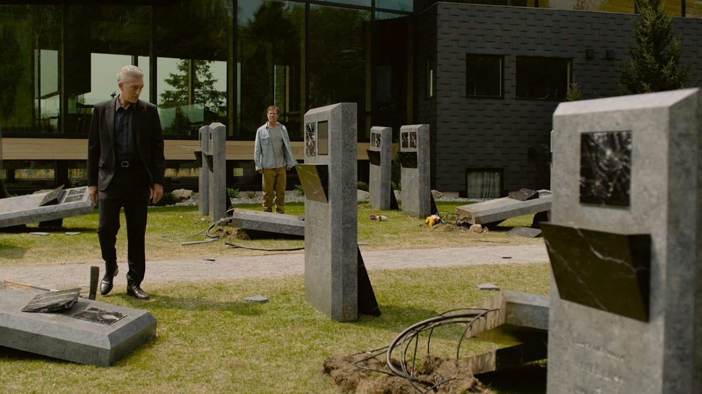 The Shrouds' review: A funny, morbid film about watching the dead decompose  : NPR