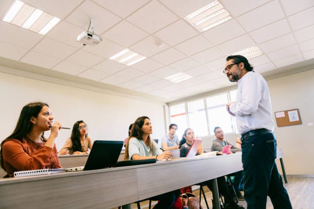 University Students in Classroom