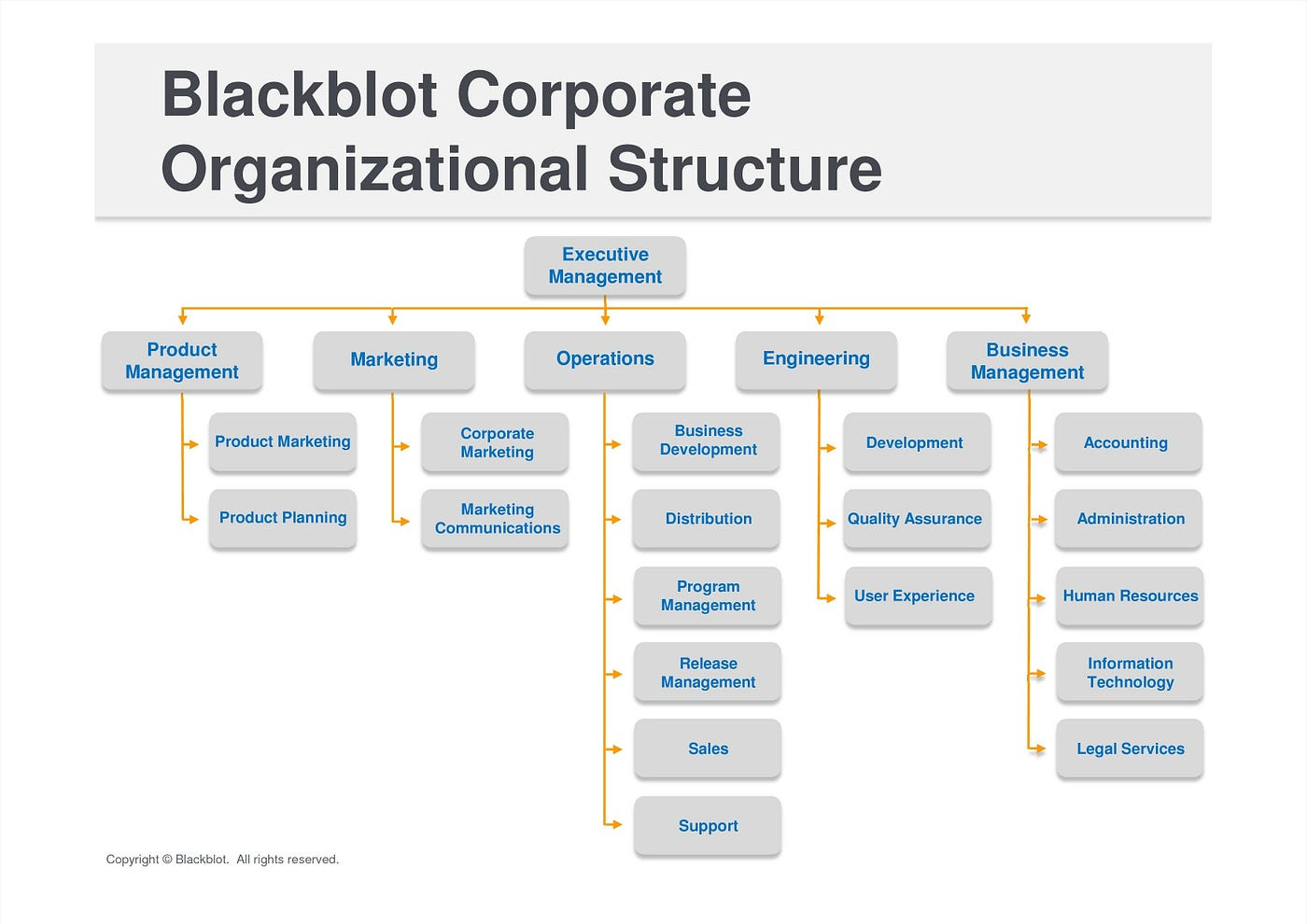 Blackblot Corporate Organizational Structure Model