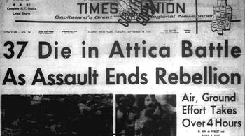 1971 Attica uprising headline 1971 Attica uprising headline