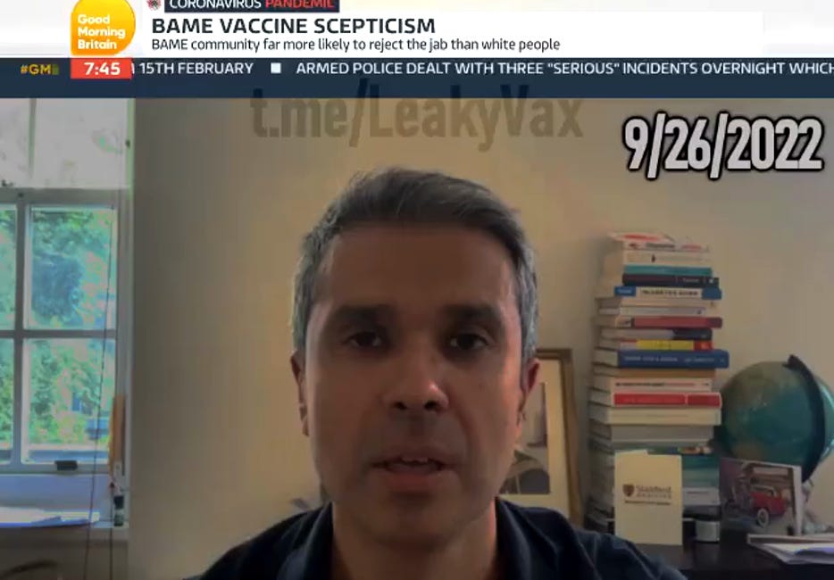 Why did Dr. Malhotra attack Covid “vaccine hesitancy” when there was no evidence of long-term safety or reduced viral transmission?