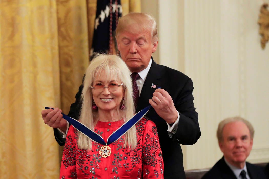 Trump awards Medal of Freedom to Miriam Adelson, Elvis, 5 others | Las ...