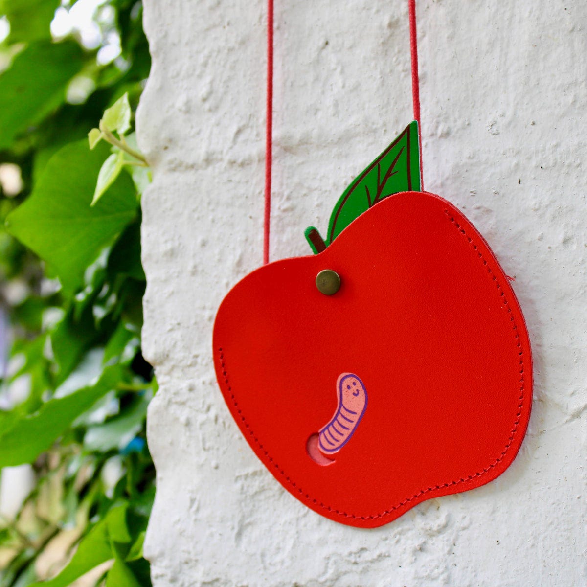 NEW Apple Pocket Purse- Red | Shop Merci Milo
