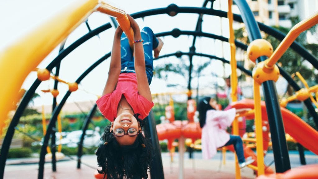 Activities in Jungle Gyms Can Promote Child Development