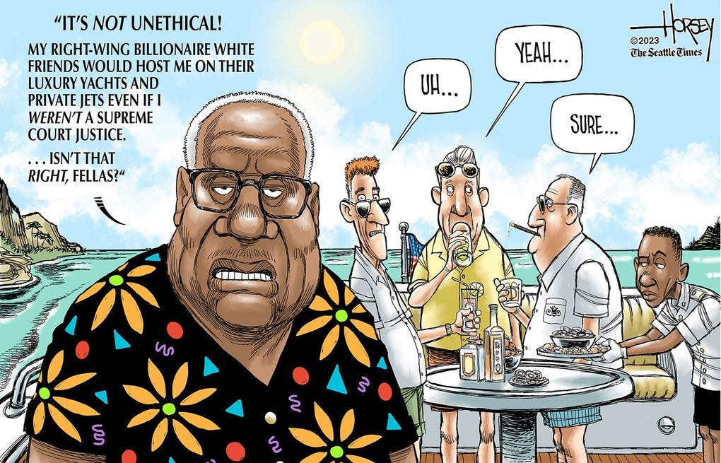 Justice Clarence Thomas' champagne wishes and caviar dreams | The Seattle Times Justice Clarence Thomas' champagne wishes and caviar dreams | The Seattle Times