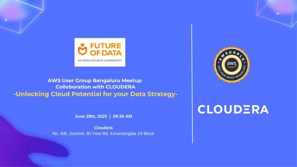 AWS User Group Bengaluru June meet-up editon: Data and Analytics