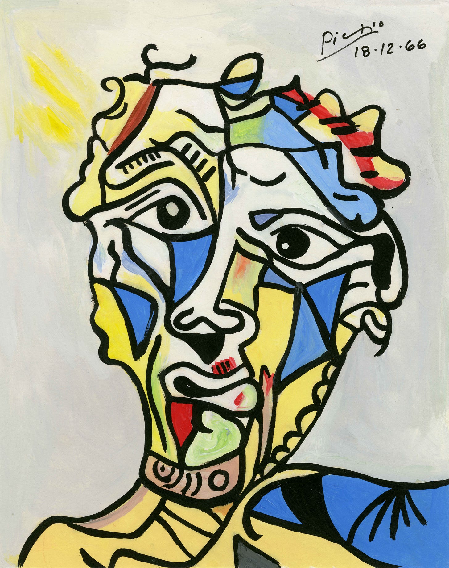 The Face (1966) by Pablo Picasso - Bensi Box Blog