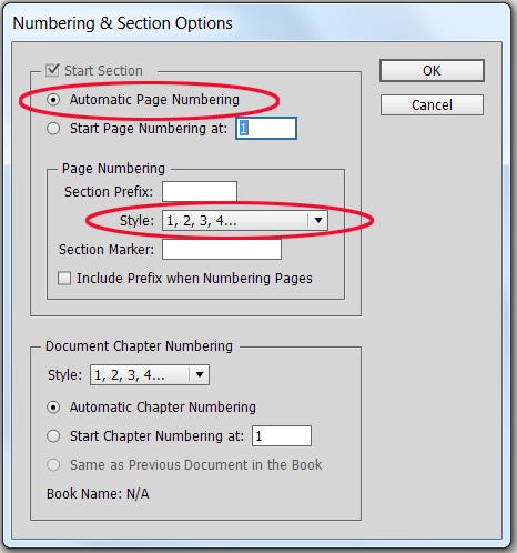 Page numbering for chapters in Book feature Page numbering for chapters in Book feature