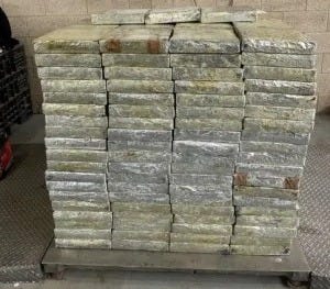 A cartel smuggler attempted to hide more than 300 bricks of cocaine worth more than $15 million inside a lettuce shipment crossing an international bridge from Mexico into Texas on May 16, 2026 (US Customs & Border Protection photo) A cartel smuggler attempted to hide more than 300 bricks of cocaine worth more than $15 million inside a lettuce shipment crossing an international bridge from Mexico into Texas on May 16, 2026 (US Customs & Border Protection photo)