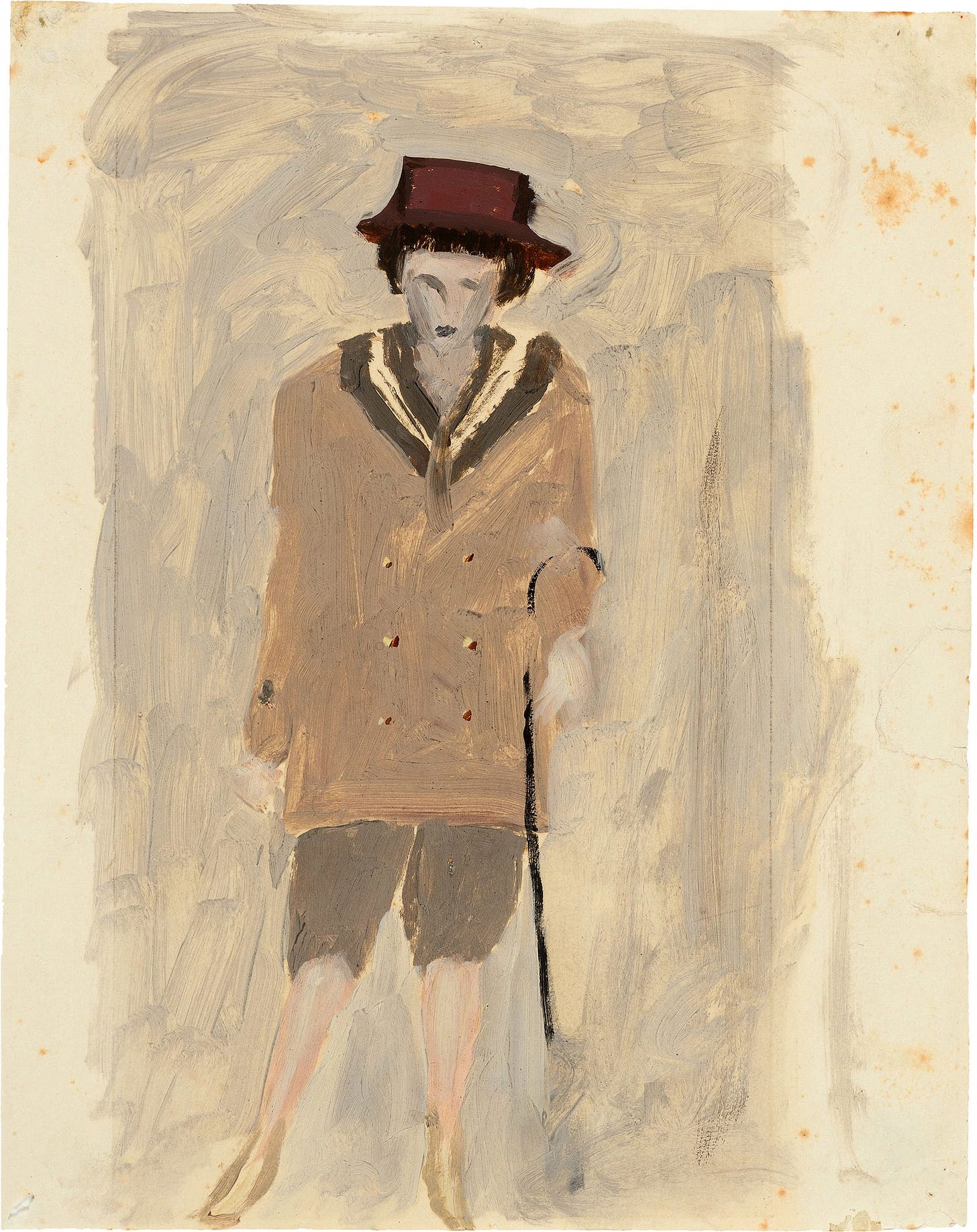 Otto Meyer-Amden (Bern 1885 - 1933 Zürich) Junger Mann mit Stock