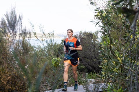 Jane Davies runs at Middle Head in Sydney, Australia Jane Davies runs at Middle Head in Sydney, Australia