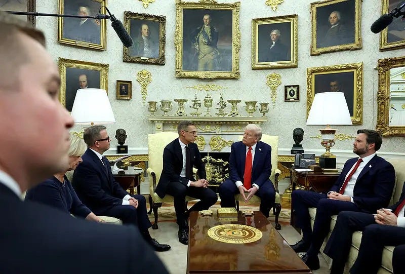 May be an image of the Oval Office and text