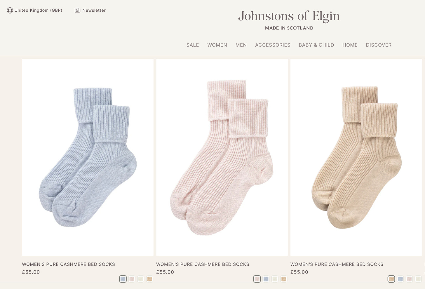 Johnston bed socks.png Johnston bed socks.png