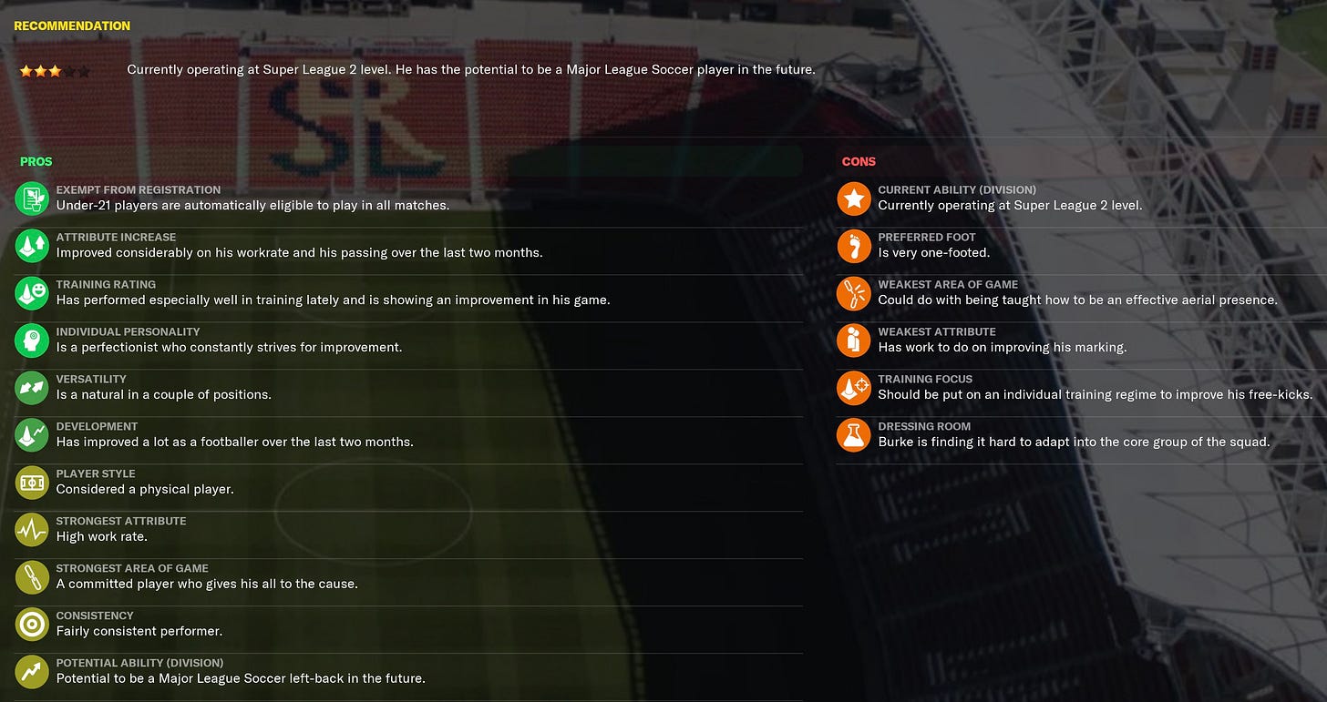 Ryan Burke Football Manager 2021