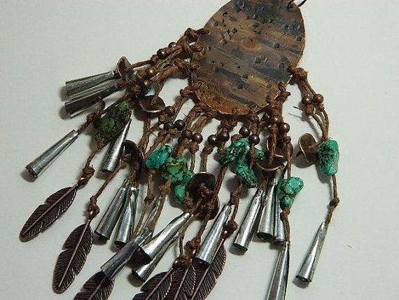 Tlingit Copper Amulet