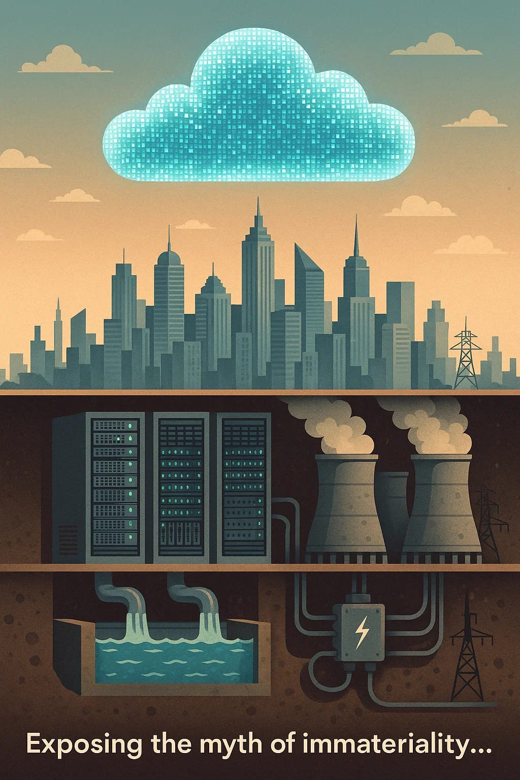 Data Center Distopia 🌩️ The Catastrophe of Data Centers and the Illusion of Sustainability