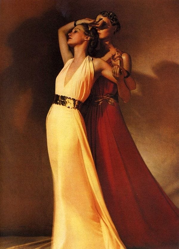 madeleine vionnet evening dress 1930 Rainbow Fairy Dress & Wings Size 3-4 main image 0
