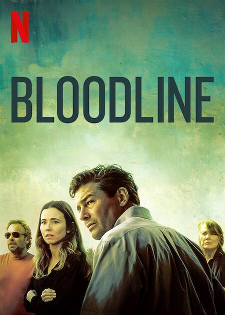 Locandina della serie Bloodline che mostra alcuni dei protagonisti