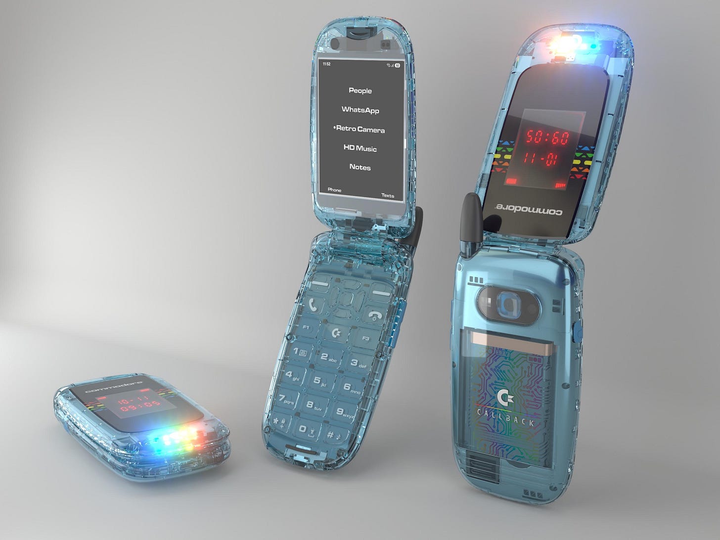 Commodore's Callback 8020 is a retro flip phone with modern ideals | The Verge Commodore's Callback 8020 is a retro flip phone with modern ideals | The Verge