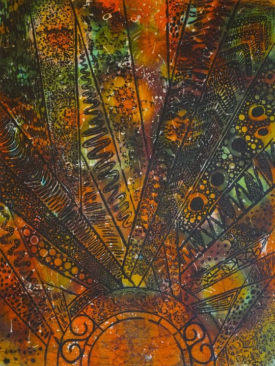 Nuclear fusion - Monisha Gallage Art - Paintings & Prints, Abstract,  Irregular Forms - ArtPal