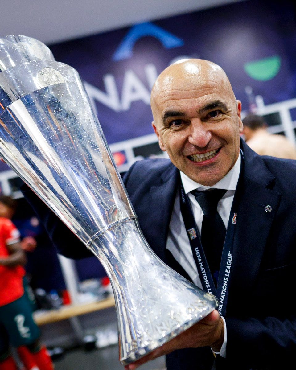 Roberto Martínez reage à conquista do título de Portugal: "Lembrei-me..."
