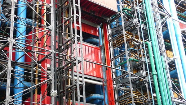 Centre Pompidou is all about loving mechanicals Centre Pompidou is all about loving mechanicals